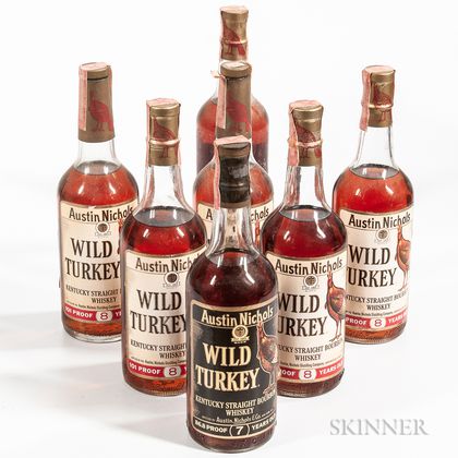 Mixed Wild Turkey, 7 4/5 quart bottles 