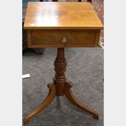 Classical Mahogany One-Drawer Stand. 