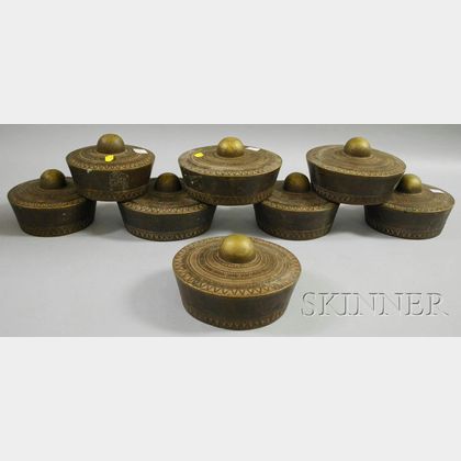 Set of Eight Kulintang Bronze Gongs