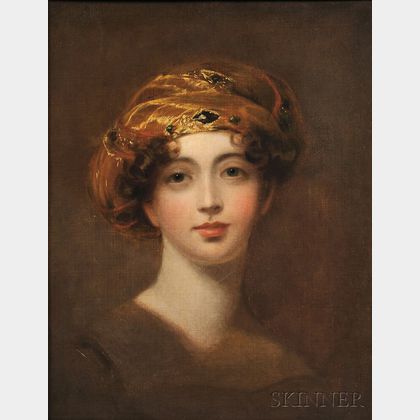 Thomas Sully (American, 1783-1872) Portrait of Mary Bermingham, Countess Lietrim