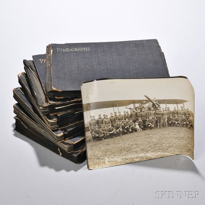 WWI Aviators, Six Photo Albums.