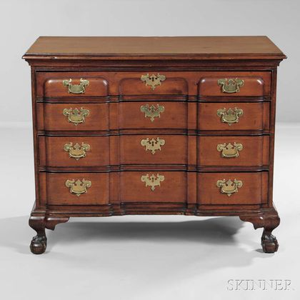 Carved Mahogany Chest of Drawers