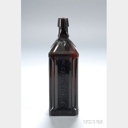 Deep Amber "W.C. Chilton & Co. Romaine's Crimean Bitters" Bottle