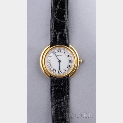 18kt Gold "Vendome" Wristwatch, Cartier Inc.