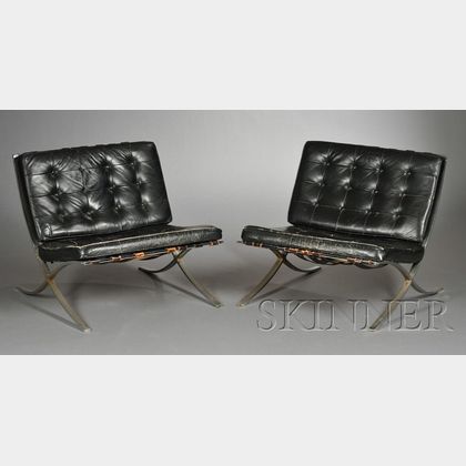 Pair of Barcelona Chairs