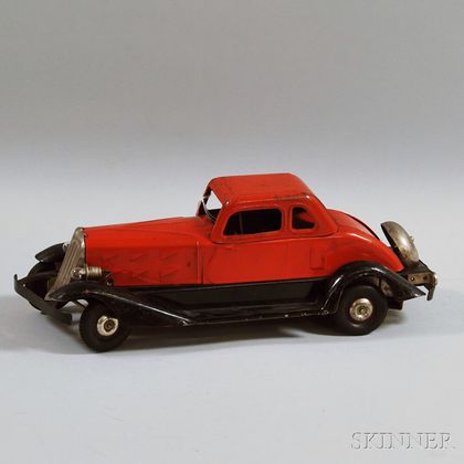 Hoge "Fire Chief" Pressed Steel Friction-driven Coupe