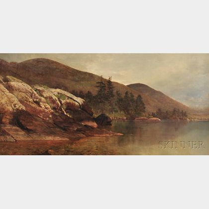 Andrew Fisher Bunner (American, 1841-1897) Fourteen Mile Island, Lake George