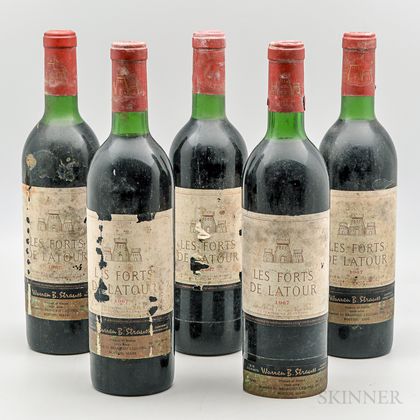 Les Forts de Latour 1967, 5 bottles 