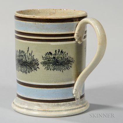 Mocha-decorated Pearlware Pint Mug