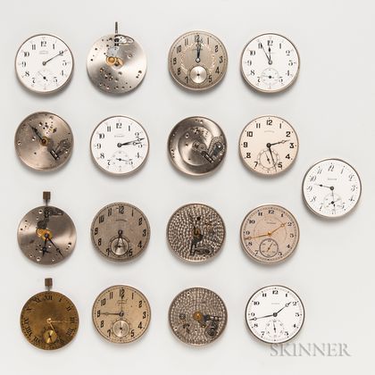 Seventeen Illinois 12 and 13 Size Watch Movements