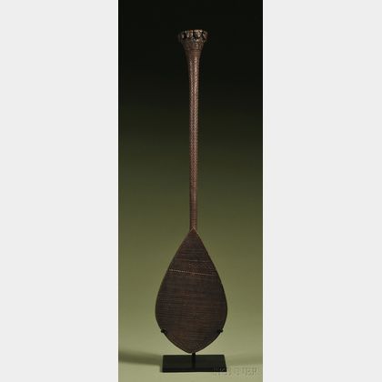 Austral Island Carved Wood Paddle