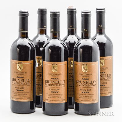 Conti Costani Brunello di Montalcino Riserva 2001, 6 bottles 