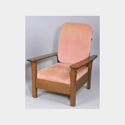Limbert Arts & Crafts Oak Open-Arm Morris Chair