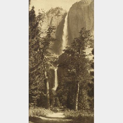 Framed Photograph of Upper and Lower Falls, Yosemite