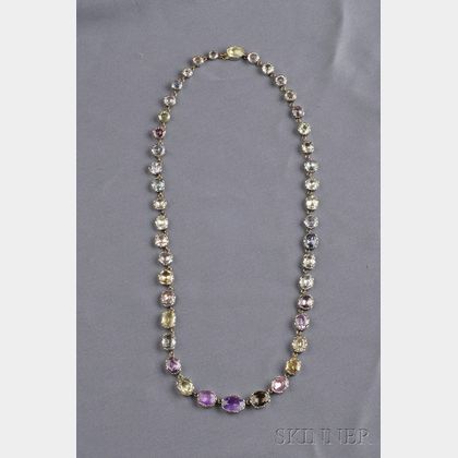 Multicolored Sapphire Necklace