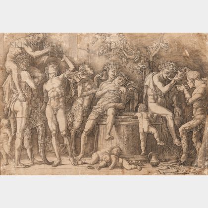 Andrea Mantegna (Italian, 1431-1506) Bacchanal with a Wine Vat