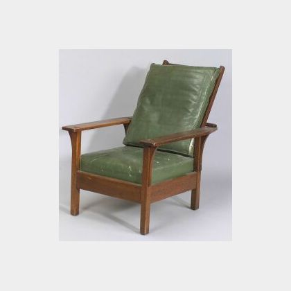 L. & J. G. Stickley Oak Morris Chair