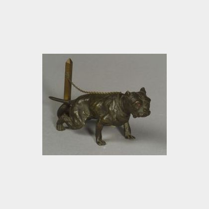 Two Small Canine Bronzes