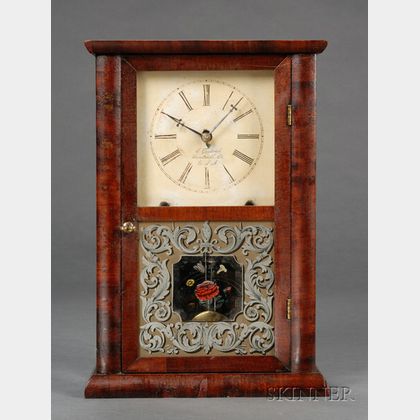 Mahogany Shelf Clock by Chauncey Goodrich