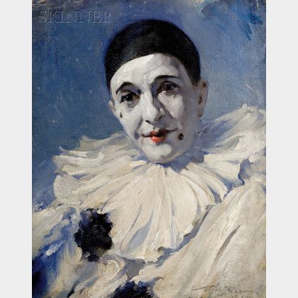 Eric L. (Frederic) Pape (American, 1870-1938) Portrait of a Clown