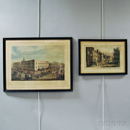 Two Framed Hand-colored Engravings
