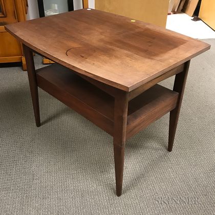 Danish Modern Walnut One-drawer Table