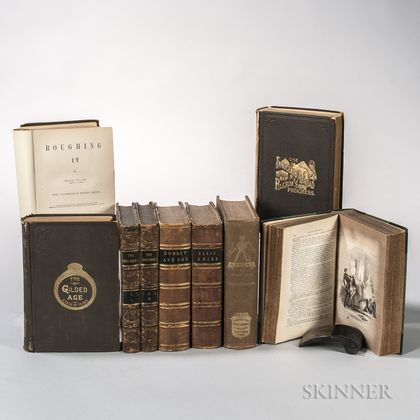 Literature, 19th Century, Seven Titles in Nine Volumes.