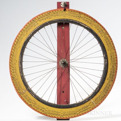Yellow-painted Wheel of Fortune