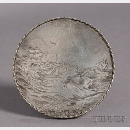 Engraved Silver Marine Medal of Valor