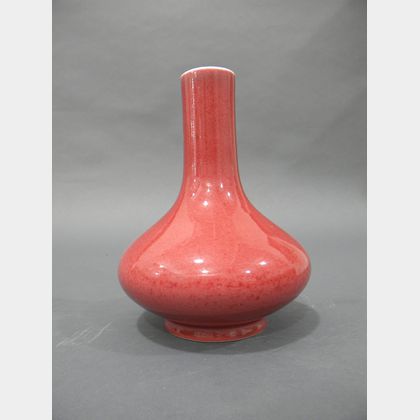 Peachbloom Glazed Vase