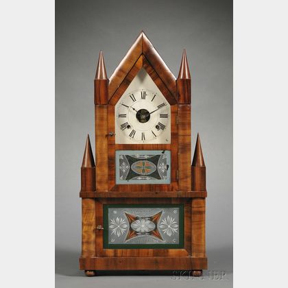 Birge & Fuller Double Steeple Wagon Spring Clock
