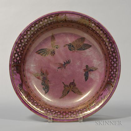 Wedgwood Butterfly Lustre Lily Tray