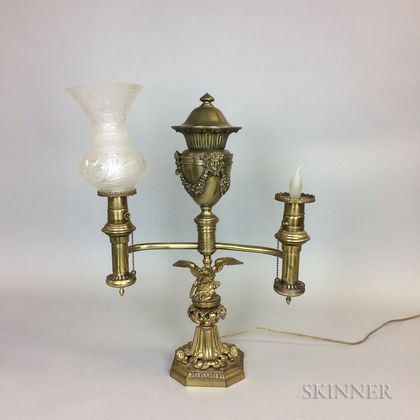 Brass Argand Lamp
