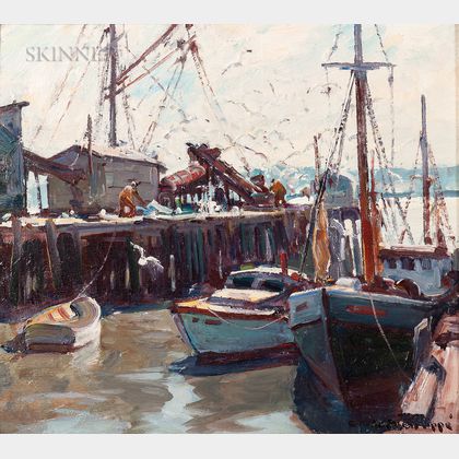 Emile Albert Gruppé (American, 1896-1978) Harbor View