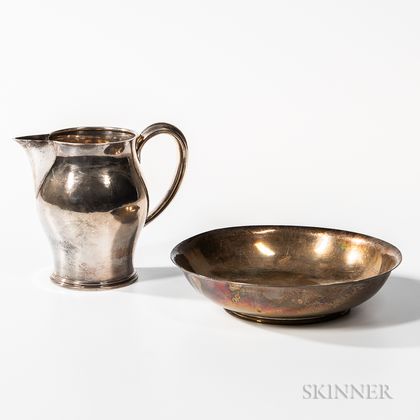 Gebelein Sterling Silver Bowl and Pitcher