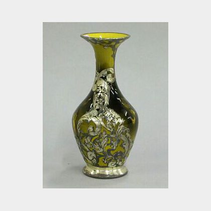 Rookwood Pottery Silver Overlay Standard Glaze Vase