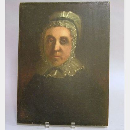 Unframed Oil on Board Portrait of a Woman