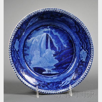 Historical Blue Transfer-decorated Bowl