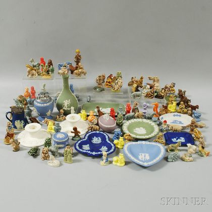 Group of Wedgwood Table Articles and Wade-type Ceramic Figures