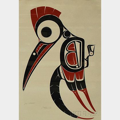 Art Thompson (Canadian/Nuu Chah Nulth, 1948-2003) Woodpecker