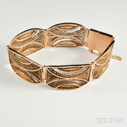 14kt Gold Egyptian Bracelet