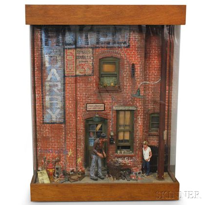 Large Diorama of Leroy and Bertha's Bar and Grill