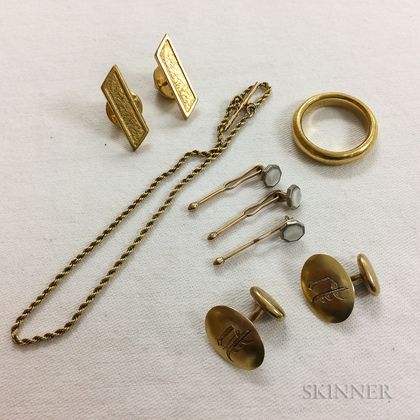 Group of Men's Gold Jewelry