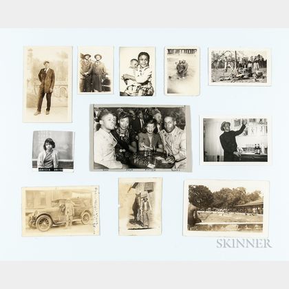 Eleven Photographs of African Americans. Estimate $50-100