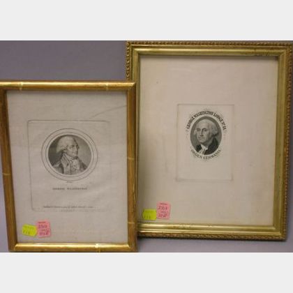 Two Framed George Washington Engravings