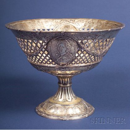 Continental Silver Footed Fruit Basket