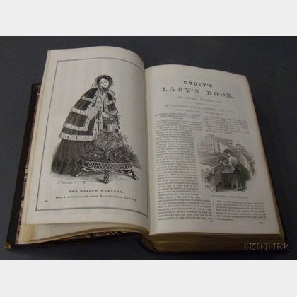 Godey's Lady's Book, 1854. Estimate $50-75