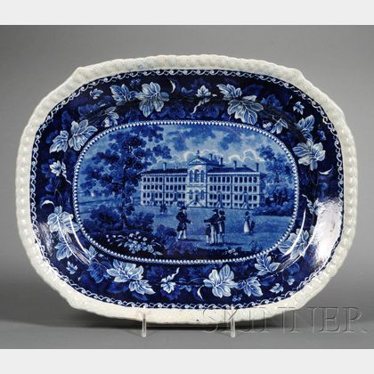 Historical Blue Transfer-decorated Platter