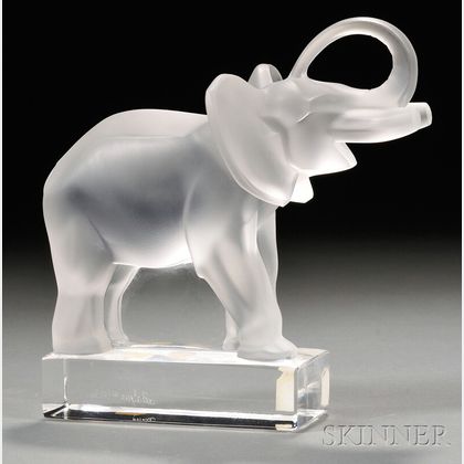 Lalique Elephant Figure