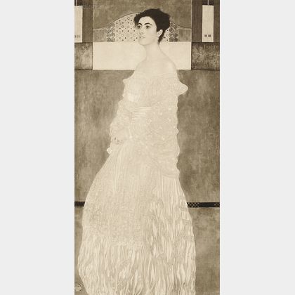 After Gustav Klimt (Austrian, 1862-1918) Portrait of Baroness Wittgenstein